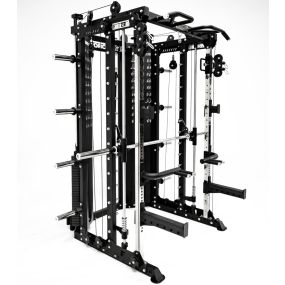 G15® All-In-One Trainer - Smith Machine, Rack + Double Pulley (Kabelverhältnis 2:1 und 4:1) + 260 Kg Gewichtsscheiben enthalten